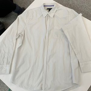 Men’s striped shirt button down size L